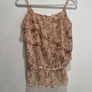 Rumors Pink Floral Top